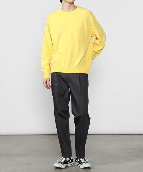 Morris & Sons(モリスアンドサンズ)の「MORRIS & SONS | コットン サドルショルダーニット MEN(ニット/セーター・メンズ・グレー/ネイビー/ブラウン/オレンジ/イエロー・3/2)」の10枚目の写真