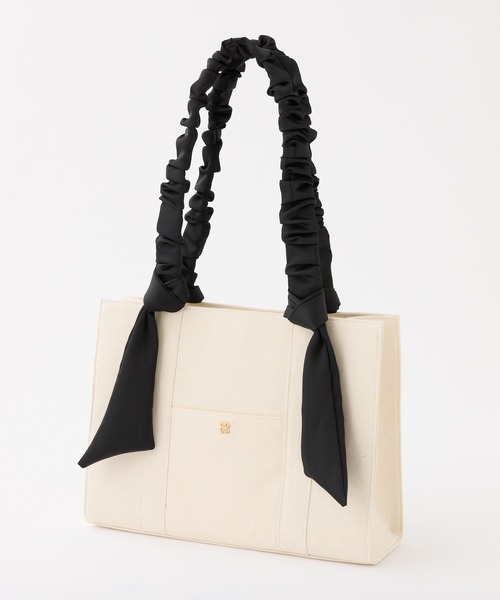 セール】A4サイズ対応・キャリーオン可能/ギャザーハンドルトート