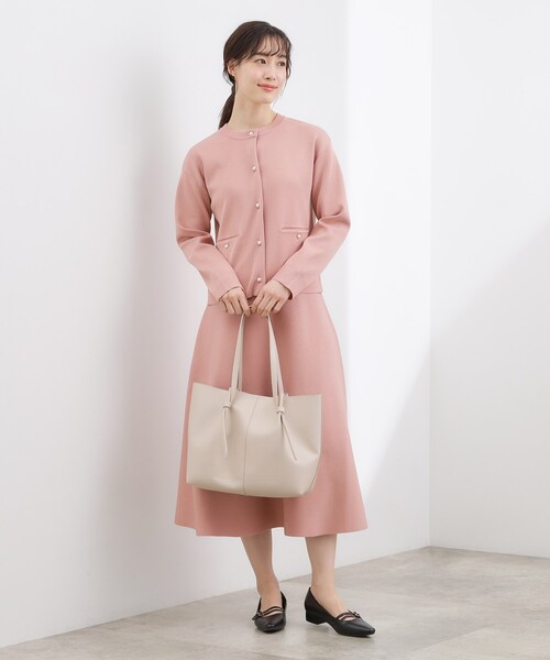 grove(グローブ)の「ノットハンドルA4トート(トートバッグ・レディース・ライトベージュ/ブラック/ベージュ系その他7・00)」の15枚目の写真