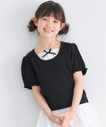 coca(coca) | キッズ リブレイヤードリボントップス(Tシャツ/カットソー)