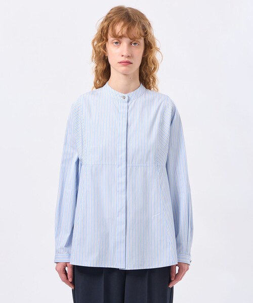 MACKINTOSH PHILOSOPHY（ﾏｯｷﾝﾄｯｼｭ ﾌｨﾛｿﾌｨｰ）の「【CRANWELL SHIRTS（クランウェル シャツ）】THOMAS MASOM（シャツ/ブラウス・レディース・オフホワイト/ブルー系その他2・38）」の5枚目の写真