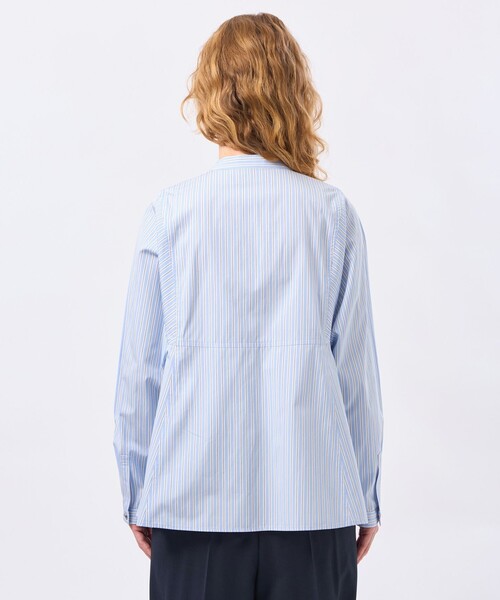 MACKINTOSH PHILOSOPHY（ﾏｯｷﾝﾄｯｼｭ ﾌｨﾛｿﾌｨｰ）の「【CRANWELL SHIRTS（クランウェル シャツ）】THOMAS MASOM（シャツ/ブラウス・レディース・オフホワイト/ブルー系その他2・38）」の7枚目の写真