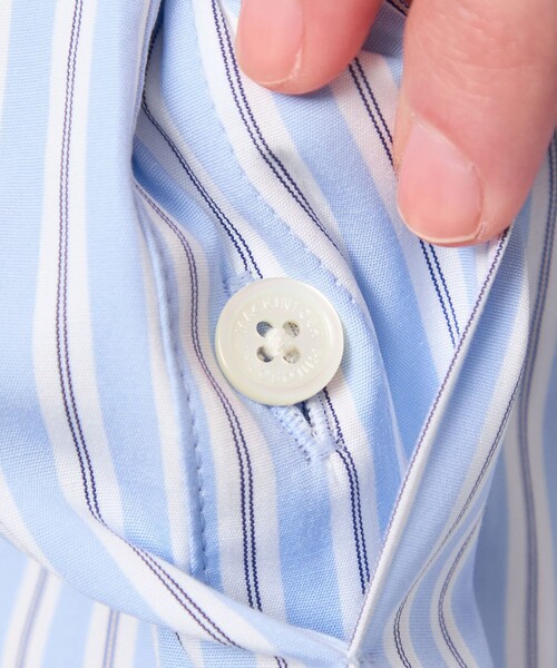 MACKINTOSH PHILOSOPHY（ﾏｯｷﾝﾄｯｼｭ ﾌｨﾛｿﾌｨｰ）の「【CRANWELL SHIRTS（クランウェル シャツ）】THOMAS MASOM（シャツ/ブラウス・レディース・オフホワイト/ブルー系その他2・38）」の9枚目の写真