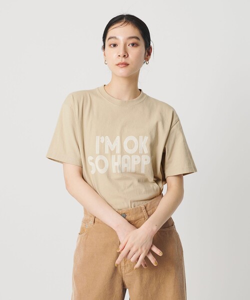 FUNG（ファング）の「【別注】＜FUNG＞プリント Tシャツ（Tシャツ/カットソー・レディース・ベージュ/ダークグレー/ホワイト・XS）」の4枚目の写真