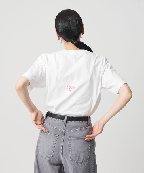 FUNG（ファング）の「【別注】＜FUNG＞プリント Tシャツ（Tシャツ/カットソー・レディース・ベージュ/ダークグレー/ホワイト・XS）」の9枚目の写真