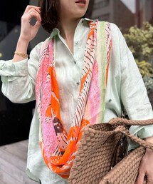 NOLLEY'S（ノーリーズ）の「リネンガーゼプリントストール（ストール/ショール）」