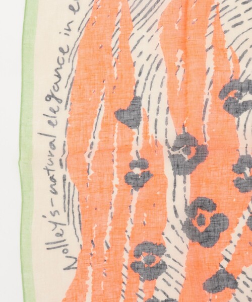 NOLLEY’S（ノーリーズ）の「リネンガーゼプリントストール（ストール/ショール・レディース・ブルー系その他/グリーン系その他・FREE）」の11枚目の写真