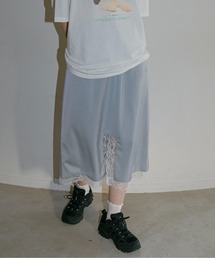 PILIT | サテン裾レーススカート(スカート)
