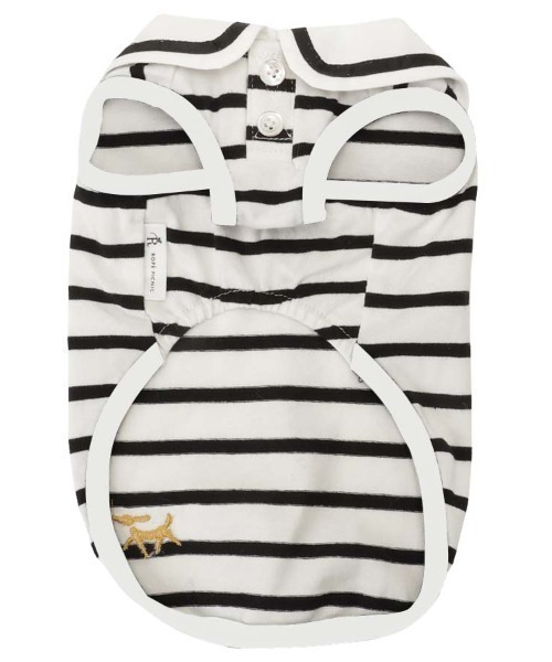 ROPE' PICNIC(ロペピクニック)の「ROPE' PICNIC/セーラーカラーボーダーカットソー(ペットウェア・レディース・ブラック/ブラウン・2M/2L/L/M/S/XS/2XS)」の11枚目の写真