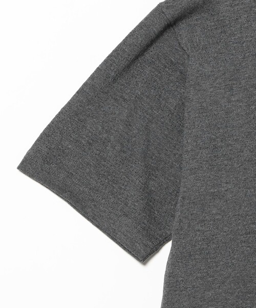 BEAMS(ビームス)の「メッシュ ボーダー ポロ【ワイドフィット】(ポロシャツ・メンズ・ブラック/グレー・L/S/M/XL)」の5枚目の写真
