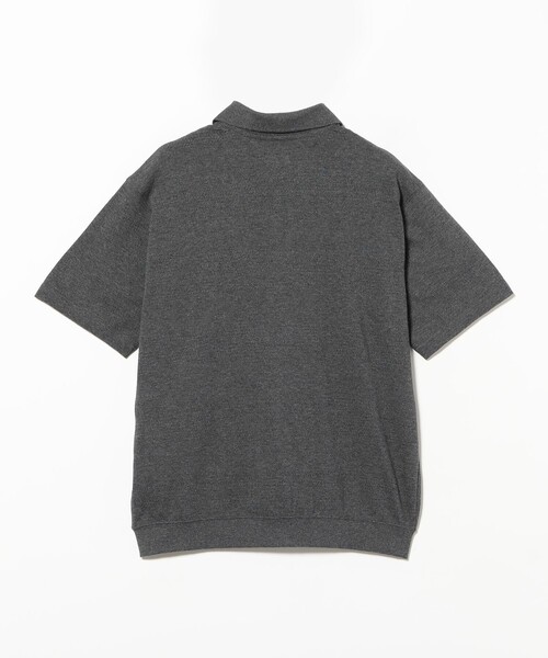 BEAMS(ビームス)の「メッシュ ボーダー ポロ【ワイドフィット】(ポロシャツ・メンズ・ブラック/グレー・L/S/M/XL)」の7枚目の写真