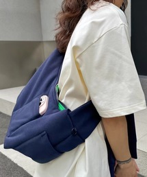 shyam inspiration（シャムインスピレーション）の「スウェット風ショルダーバッグ/ボディバッグ/結び調整可能（ショルダーバッグ）」