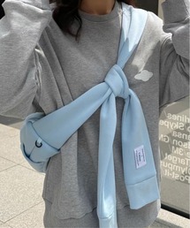 shyam inspiration（シャムインスピレーション）の「スウェット風ショルダーバッグ/ボディバッグ/結び調整可能（ショルダーバッグ）」