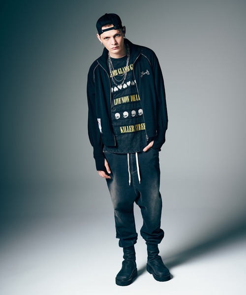 glamb（グラム）の「Knit Track Jacket / ニットトラックジャケット（ニット/セーター・メンズ・ホワイト/ブラック・M/L）」の8枚目の写真