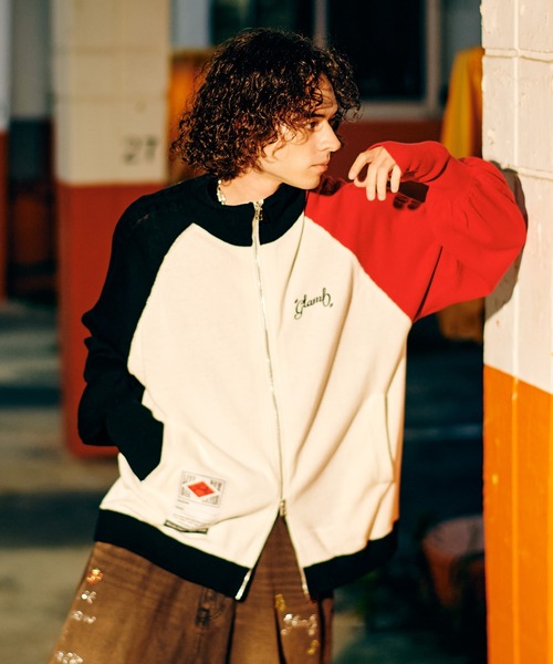 glamb（グラム）の「Knit Track Jacket / ニットトラックジャケット（ニット/セーター・メンズ・ホワイト/ブラック・M/L）」の9枚目の写真