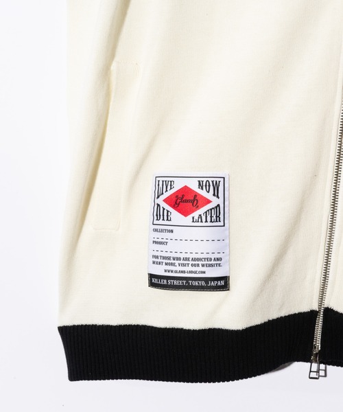 glamb（グラム）の「Knit Track Jacket / ニットトラックジャケット（ニット/セーター・メンズ・ホワイト/ブラック・M/L）」の15枚目の写真
