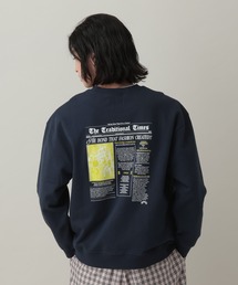 RAGEBLUE（レイジブルー）の「Newspaper Print Sweat/ニュースペーパープリント裏毛スウェット（スウェット）」