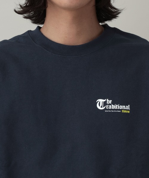 RAGEBLUE（レイジブルー）の「Newspaper Print Sweat/ニュースペーパープリント裏毛スウェット（スウェット・メンズ・ネイビー/ブルー/グレー系その他・MEDIUM/LARGE）」の22枚目の写真