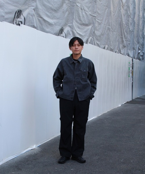 Snow Peak(スノーピーク)の「Snow Peak / Sulfur Dyed Fade Coverall フェードカバーオール(テーラードジャケット・メンズ・ブルー/チャコール・S/M/L/XL)」の6枚目の写真