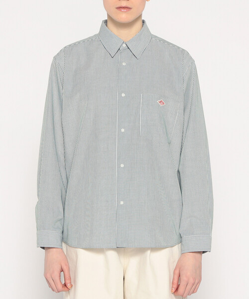 DANTON（ダントン）の「Women's Oxford Classic Collar Shirt（シャツ/ブラウス・レディース・グリーン系その他/ホワイト/ホワイト系その他/サックスブルー/ブラック系その他・38/36/34）」の9枚目の写真