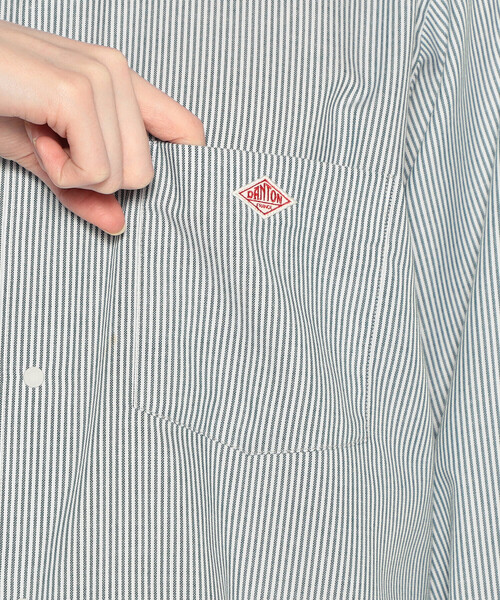 DANTON（ダントン）の「Women's Oxford Classic Collar Shirt（シャツ/ブラウス・レディース・グリーン系その他/ホワイト/ホワイト系その他/サックスブルー/ブラック系その他・38/36/34）」の16枚目の写真