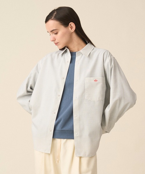 DANTON（ダントン）の「Women's Oxford Classic Collar Shirt（シャツ/ブラウス・レディース・グリーン系その他/ホワイト/ホワイト系その他/サックスブルー/ブラック系その他・38/36/34）」の2枚目の写真