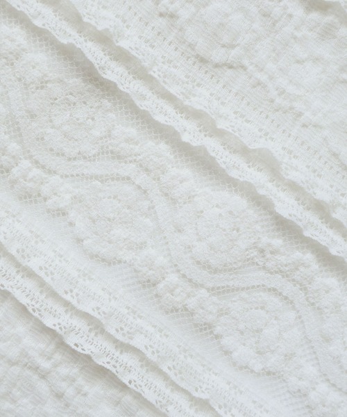 ad thie（アドティエ）の「透かし レース ナロースカート（スカート・レディース・オフホワイト・FREE）」の15枚目の写真