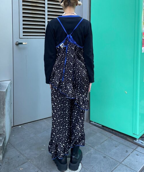 HELLO.SANFRANCISCO(ハローサンフランシスコ)の「【HELLO.SANFRANCISCO/ハローサンフランシスコ】TEE付き星柄キャミワンピ(ワンピース・レディース・ホワイト/ブラック・ONE SIZE)」の20枚目の写真