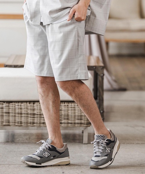 CAMBIO（カンビオ）の「mp14688-Tropical Pincheck Short Pants ショートパンツ(S68126cmb)（その他パンツ・メンズ・グレー/ライトグレー・L/M/S）」の4枚目の写真