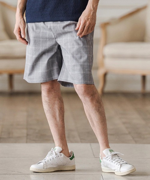 CAMBIO（カンビオ）の「mp14688-Tropical Pincheck Short Pants ショートパンツ(S68126cmb)（その他パンツ・メンズ・グレー/ライトグレー・L/M/S）」の10枚目の写真