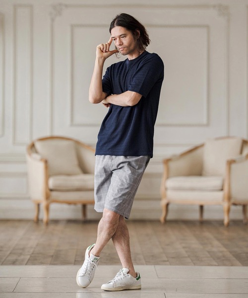 CAMBIO（カンビオ）の「mp14688-Tropical Pincheck Short Pants ショートパンツ(S68126cmb)（その他パンツ・メンズ・グレー/ライトグレー・L/M/S）」の13枚目の写真