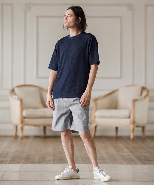 CAMBIO（カンビオ）の「mp14688-Tropical Pincheck Short Pants ショートパンツ(S68126cmb)（その他パンツ・メンズ・グレー/ライトグレー・L/M/S）」の15枚目の写真