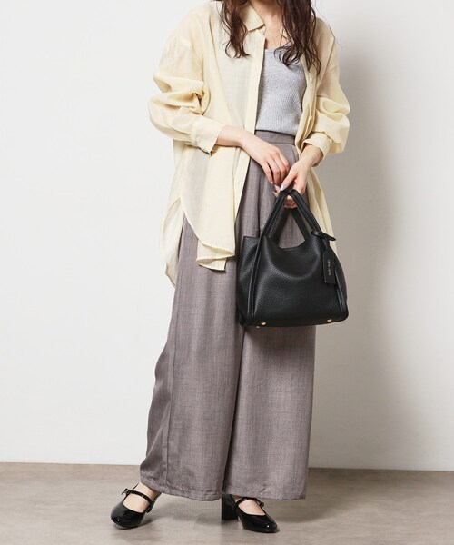 ESPERANZA（エスペランサ）の「ミニショルダー付きトートバッグ（トートバッグ・レディース・ベージュ/ブラック/こしょう色系/グリーン・FREE）」の12枚目の写真