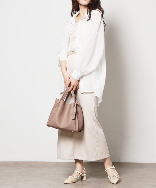 ESPERANZA（エスペランサ）の「ミニショルダー付きトートバッグ（トートバッグ・レディース・ベージュ/ブラック/こしょう色系/グリーン・FREE）」の22枚目の写真