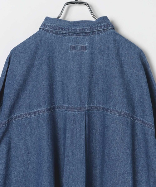 LEPSIM(レプシィム)の「デニムシャツロングワンピース 639369(ワンピース・レディース・ブルー/グレー系その他・FREE)」の16枚目の写真