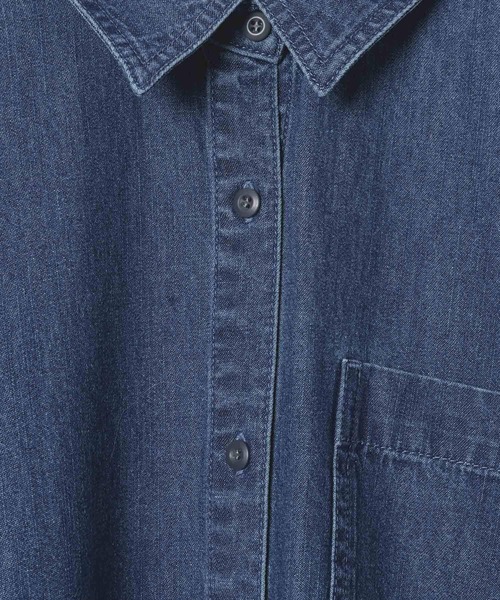 LEPSIM(レプシィム)の「デニムシャツロングワンピース 639369(ワンピース・レディース・ブルー/グレー系その他・FREE)」の18枚目の写真