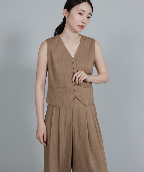 Et】Mannish Vest and Tuck Pants Set（セットアップ）｜select MOCA
