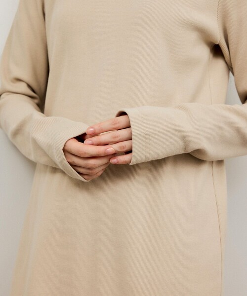 ADAM ET ROPE'（アダムエロペ）の「BOTANICAL DYED  DRESS（ワンピース・レディース・チャコールグレー/キナリ/ラベンダー・1/2）」の11枚目の写真