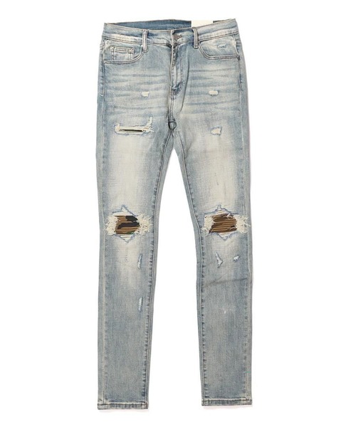 mnml(ミニマル)の「mnml【ミニマル】-X204 CAMO SKINNY FIT DENIM(デニムパンツ・メンズ・インディゴブルー/ブラック系・XL/L/M/S)」の15枚目の写真