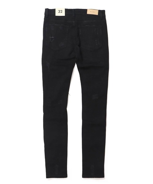 mnml(ミニマル)の「mnml【ミニマル】-X204 CAMO SKINNY FIT DENIM(デニムパンツ・メンズ・インディゴブルー/ブラック系・XL/L/M/S)」の4枚目の写真