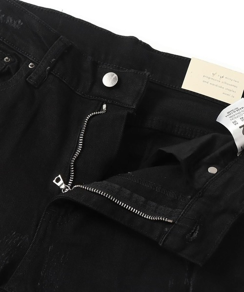 mnml(ミニマル)の「mnml【ミニマル】-X204 CAMO SKINNY FIT DENIM(デニムパンツ・メンズ・インディゴブルー/ブラック系・XL/L/M/S)」の5枚目の写真