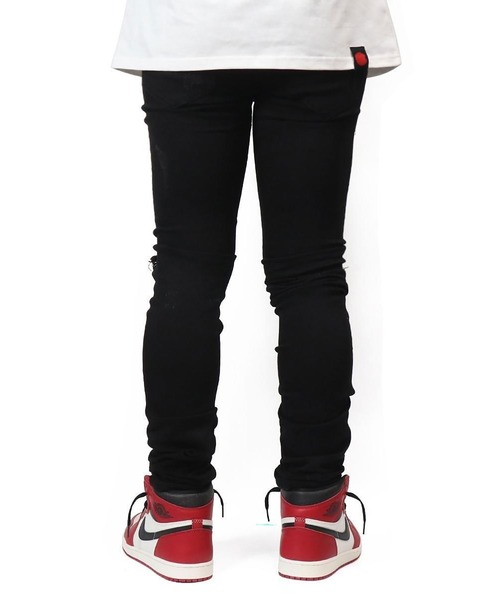mnml(ミニマル)の「mnml【ミニマル】-X204 CAMO SKINNY FIT DENIM(デニムパンツ・メンズ・インディゴブルー/ブラック系・XL/L/M/S)」の14枚目の写真