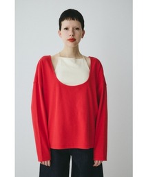 未使用 ヘリンドットサイ 23ss ボリューム スリーブ カットソー F レッド HeRIN.CYE（ヘリンドットサイ）のファッション通販 - ZOZOTOWN（カラー