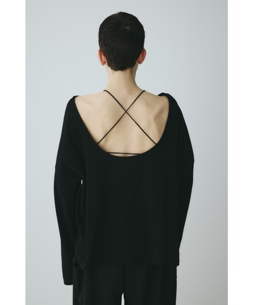 HeRIN.CYE(ヘリンドットサイ)の「2Way over size cut tops 2WAYオーバーサイズカットトップス(Tシャツ/カットソー・レディース・オフホワイト/ブラック/レッド・FREE)」の3枚目の写真