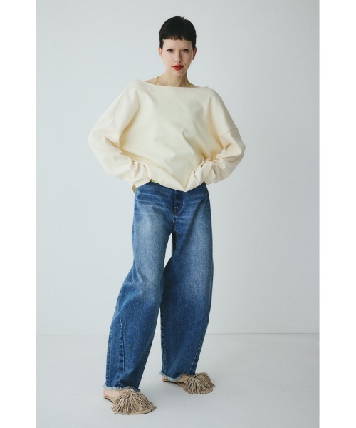 HeRIN.CYE(ヘリンドットサイ)の「2Way over size cut tops 2WAYオーバーサイズカットトップス(Tシャツ/カットソー・レディース・オフホワイト/ブラック/レッド・FREE)」の10枚目の写真
