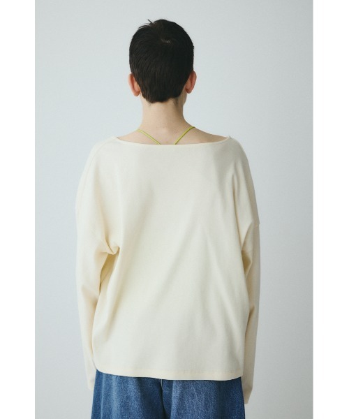 HeRIN.CYE(ヘリンドットサイ)の「2Way over size cut tops 2WAYオーバーサイズカットトップス(Tシャツ/カットソー・レディース・オフホワイト/ブラック/レッド・FREE)」の17枚目の写真