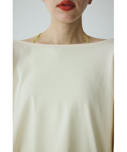 HeRIN.CYE(ヘリンドットサイ)の「2Way over size cut tops 2WAYオーバーサイズカットトップス(Tシャツ/カットソー・レディース・オフホワイト/ブラック/レッド・FREE)」の18枚目の写真