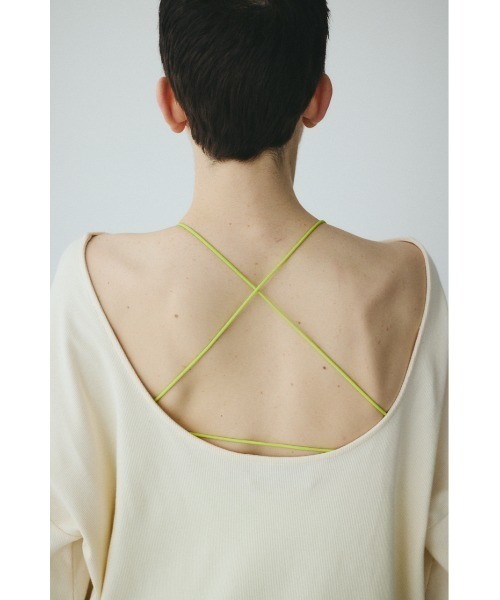 HeRIN.CYE(ヘリンドットサイ)の「2Way over size cut tops 2WAYオーバーサイズカットトップス(Tシャツ/カットソー・レディース・オフホワイト/ブラック/レッド・FREE)」の19枚目の写真