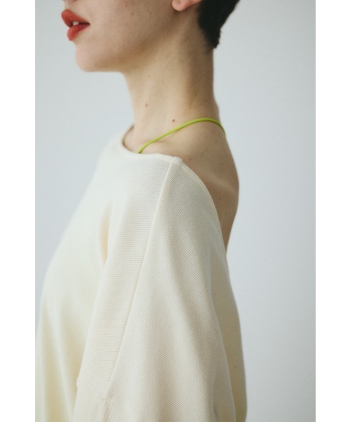 HeRIN.CYE(ヘリンドットサイ)の「2Way over size cut tops 2WAYオーバーサイズカットトップス(Tシャツ/カットソー・レディース・オフホワイト/ブラック/レッド・FREE)」の21枚目の写真