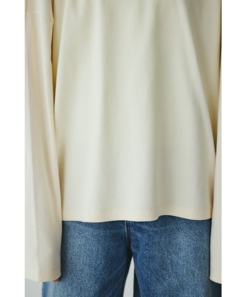 HeRIN.CYE(ヘリンドットサイ)の「2Way over size cut tops 2WAYオーバーサイズカットトップス(Tシャツ/カットソー・レディース・オフホワイト/ブラック/レッド・FREE)」の22枚目の写真